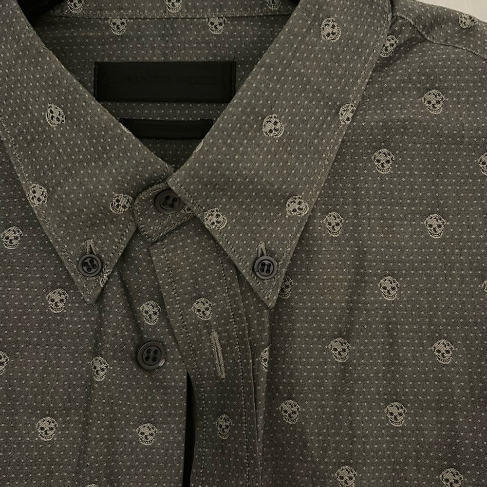 Alexander McQueen Men Short sleeve skull button down